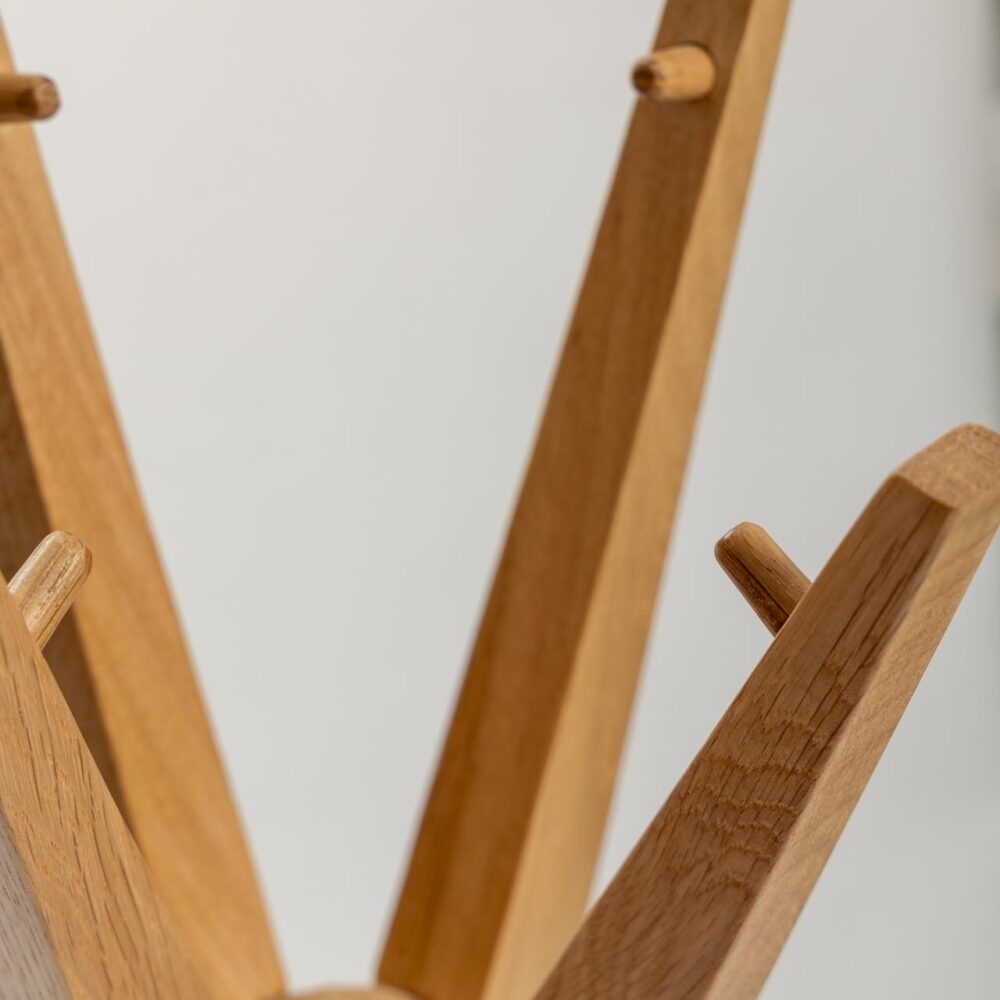totem coat stand - top detail