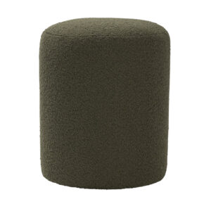 small round upholstered drum stool