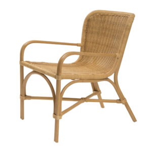 woven rattan easy chair