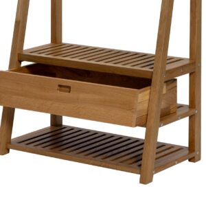 totem hall stand drawer - oiled oak - drawer