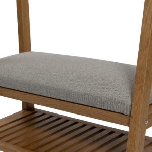 totem hall stand - oiled oak - seat pad