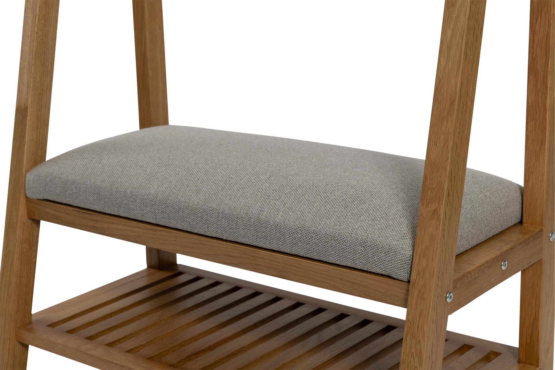 totem hall stand - oiled oak - seat pad