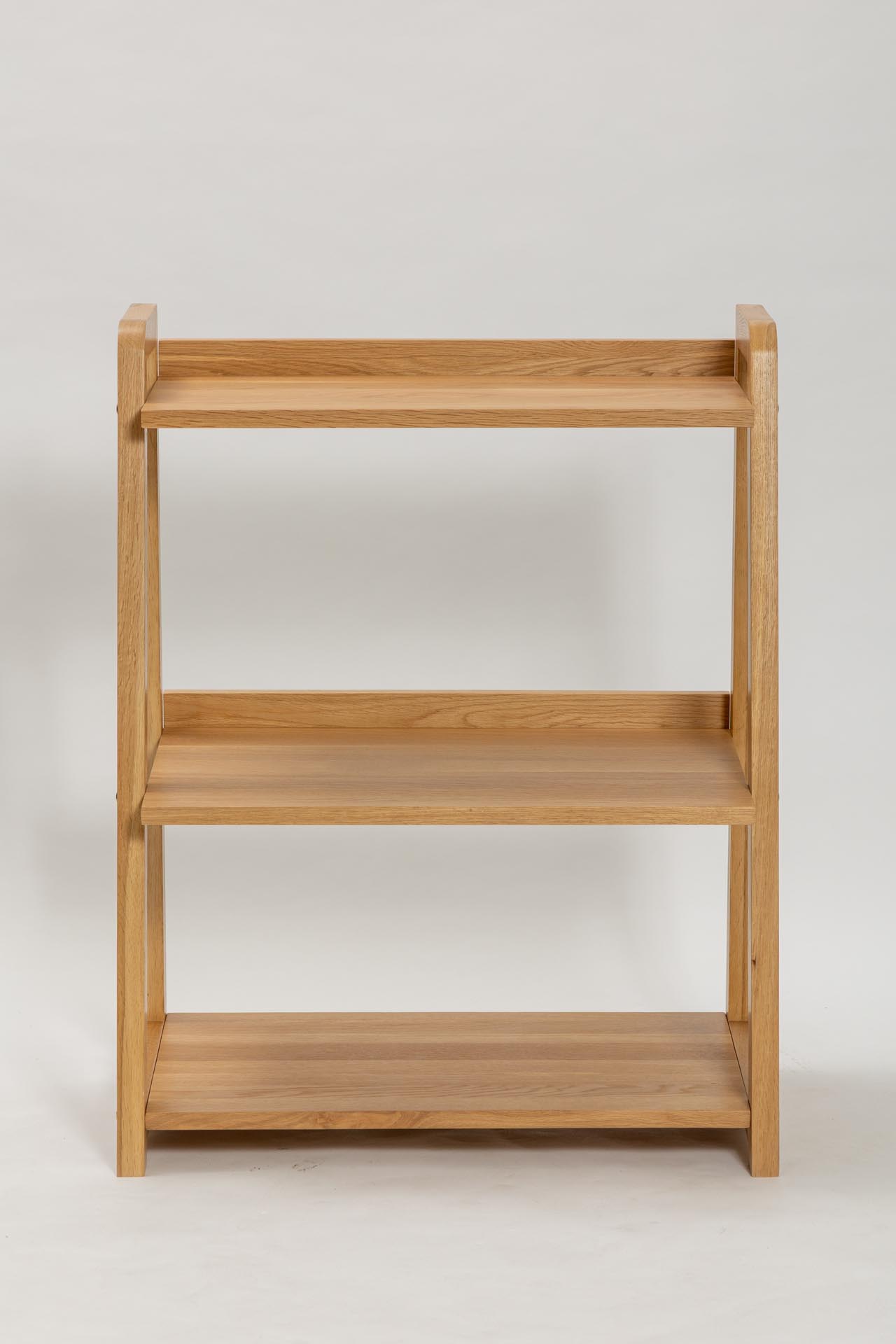 totem low shelf unit - oiled oak - open shelf unit