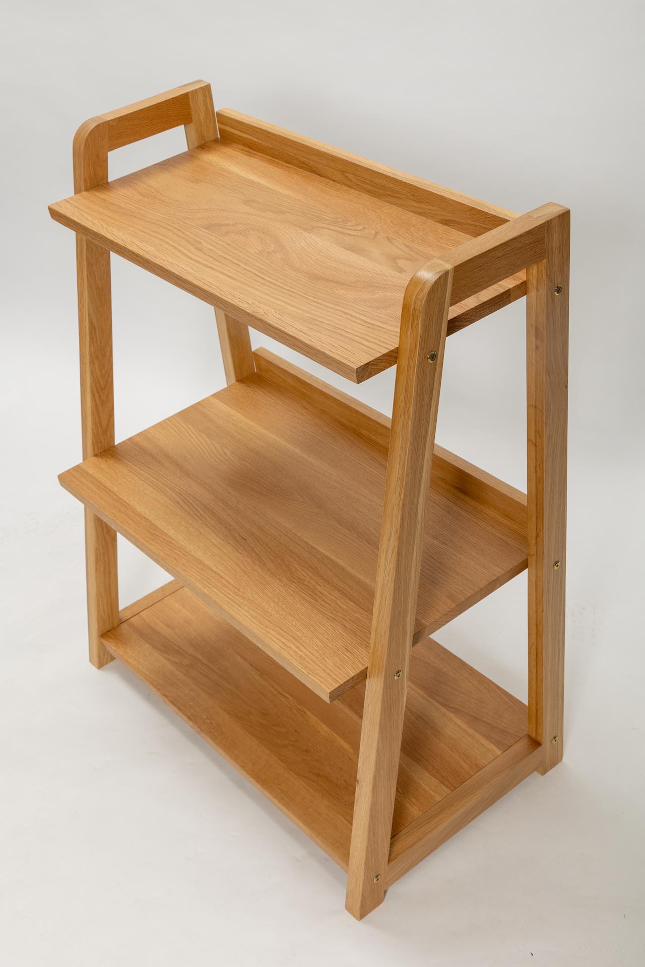 totem low shelf unit - oiled oak - open shelf unit