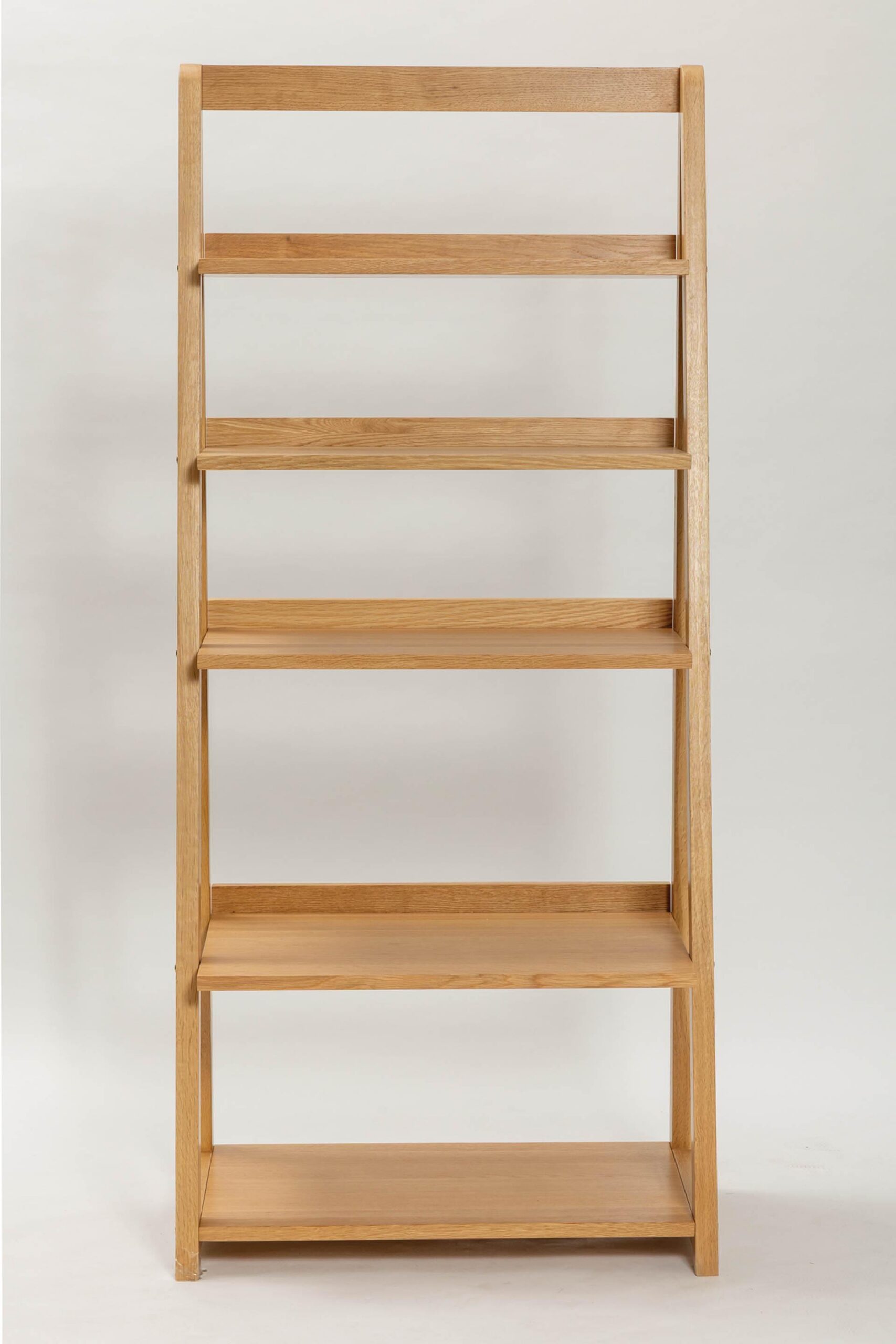 totem tall shelf unit - oiled oak open shelf unit