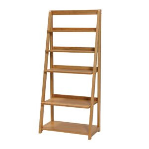 totem tall shelf unit - oiled oak open shelf unit