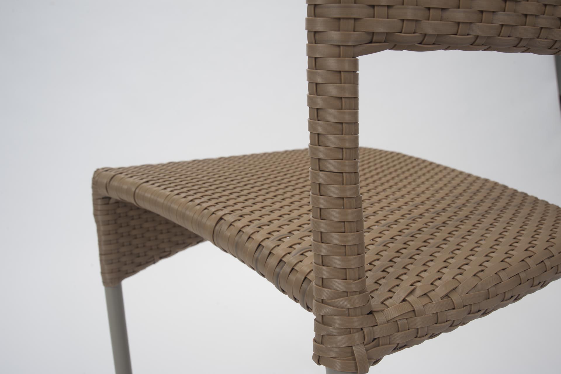 rollo outdoor dining chair - camel - detail