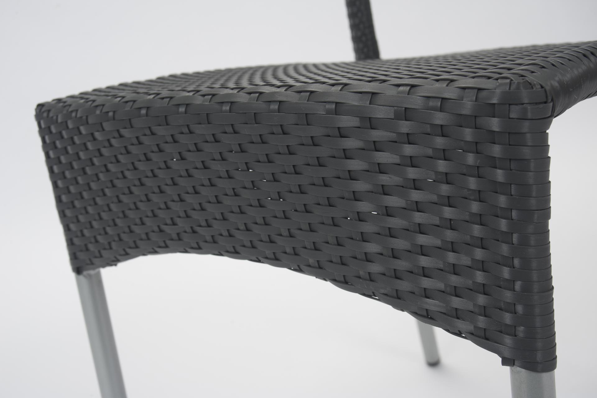 rollo outdoor dining chair - slate - detail