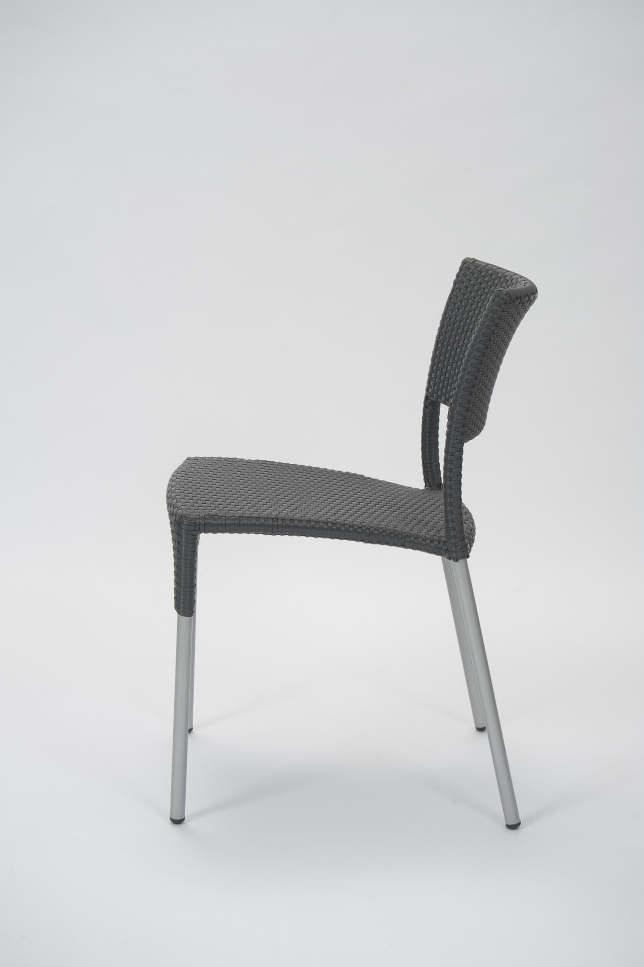 rollo outdoor dining chair - slate