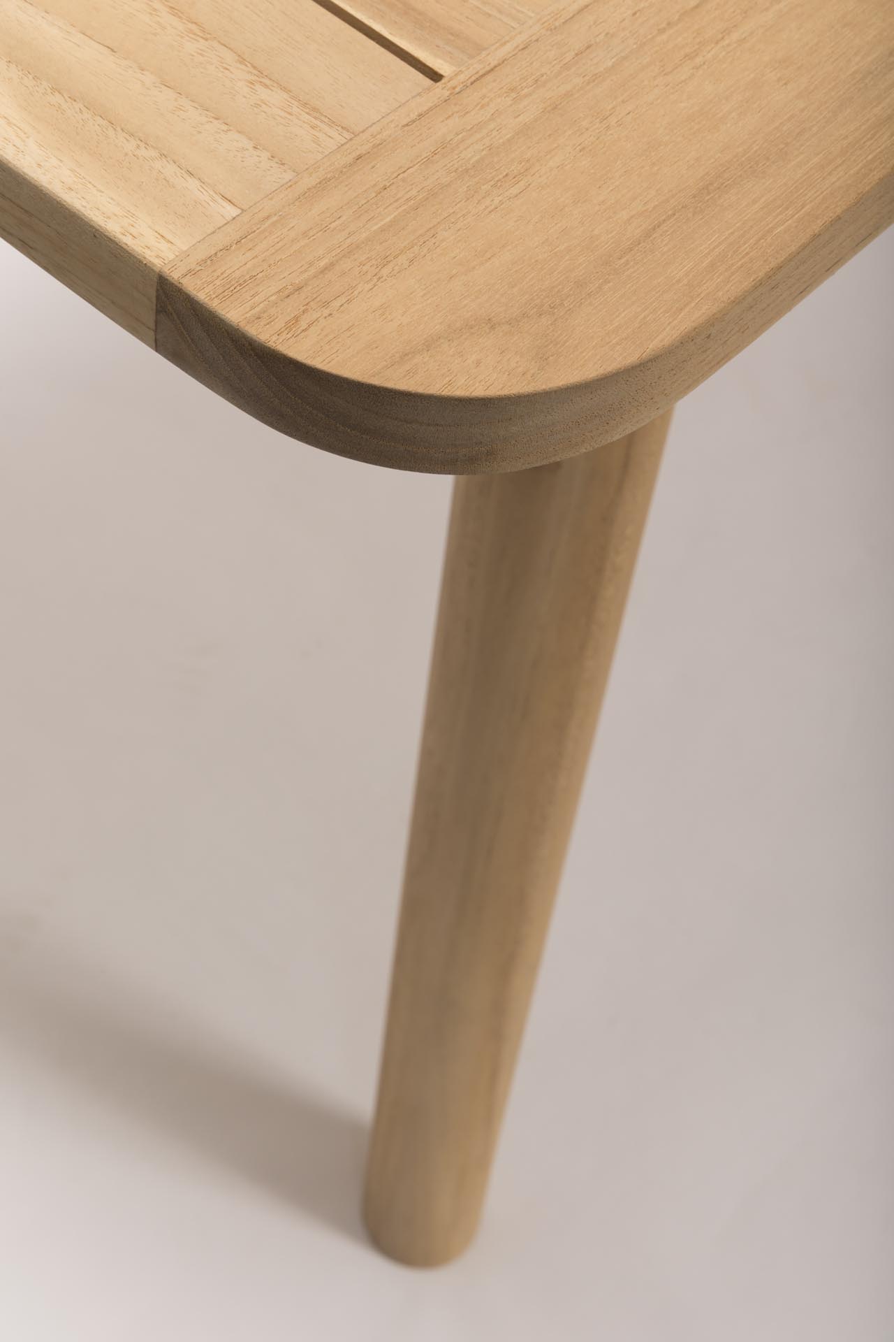 shoreditch outdoor dining table - plantation teak - leg detail