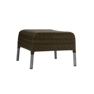 flow outdoor footstool - summergrass weave