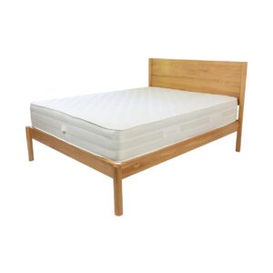 guest double bed frame - oiled oak