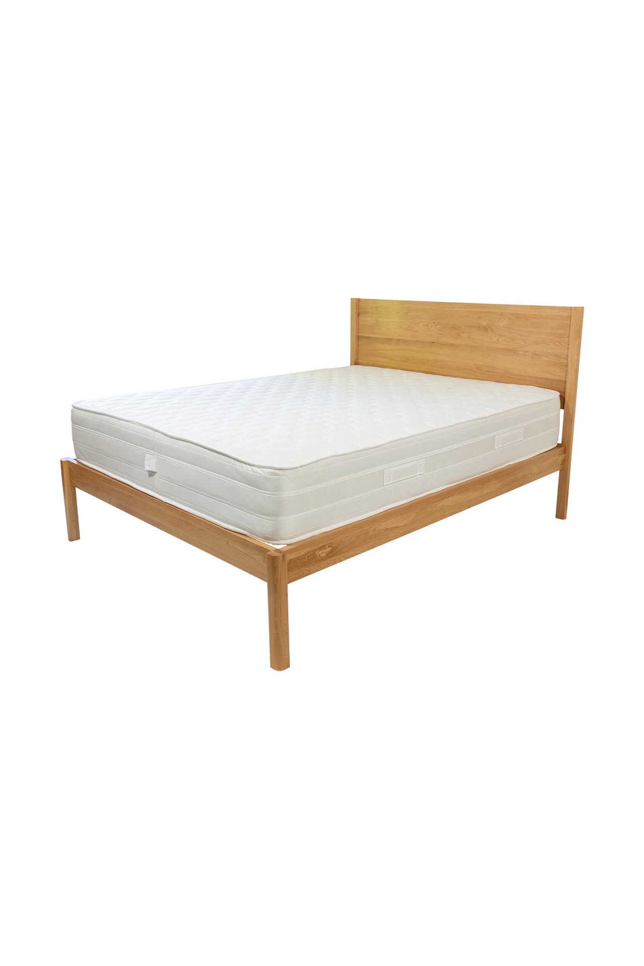 guest double bed frame - oiled oak