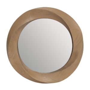 orbit mirror - solid wood mirror with contoured frame