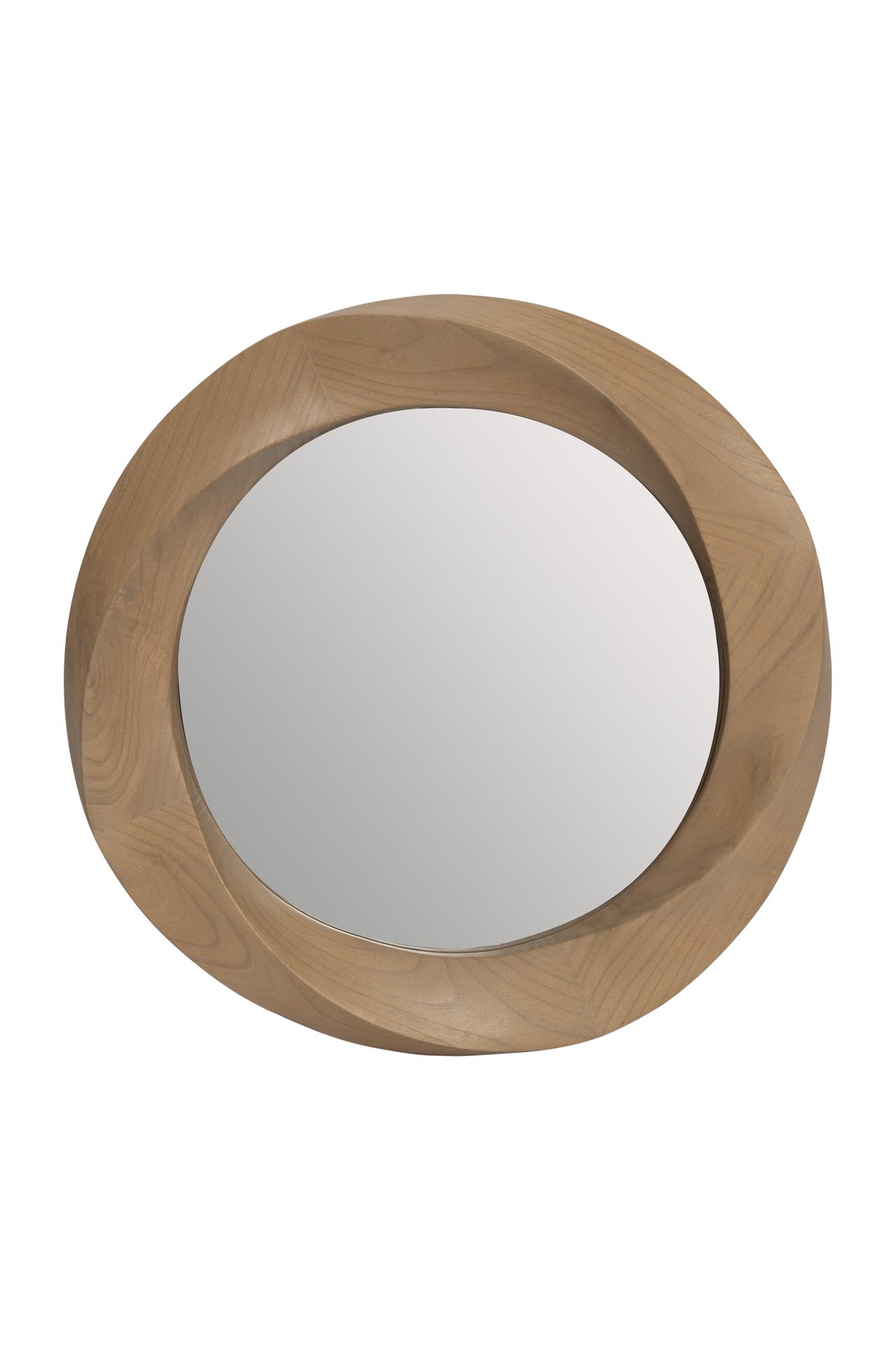 orbit mirror - solid wood mirror with contoured frame