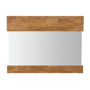 block mirror medium - 100 x 75cm - landscape - teak framed mirror