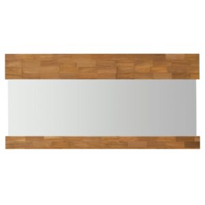 block mirror long - 150 x 75cm - landscape - teak framed mirror