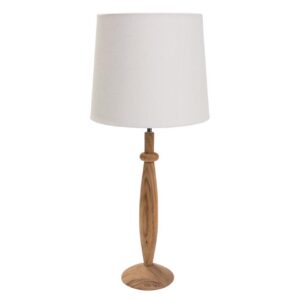 chloe table lamp - tall turned table lamp with cone shade