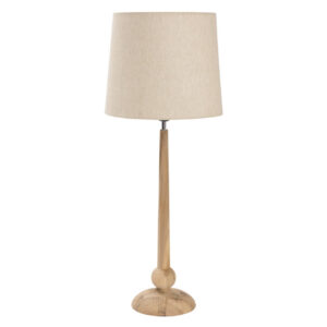 vienna table lamp - natural teak